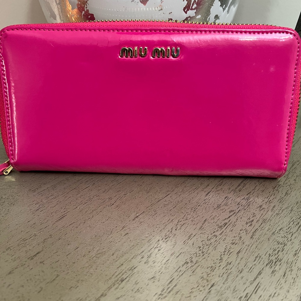 MIU MIU Patent Leather Wallet